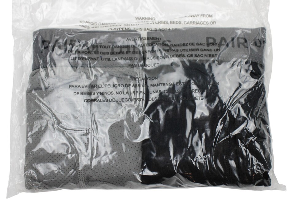 Pair Of Thieves SuperFit Boxer Brief Underwear Mens S Black Grey 2 Pack